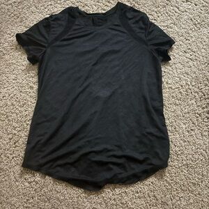 Lululemon Athletica Black Fitted Short Sleeve T-Shirt